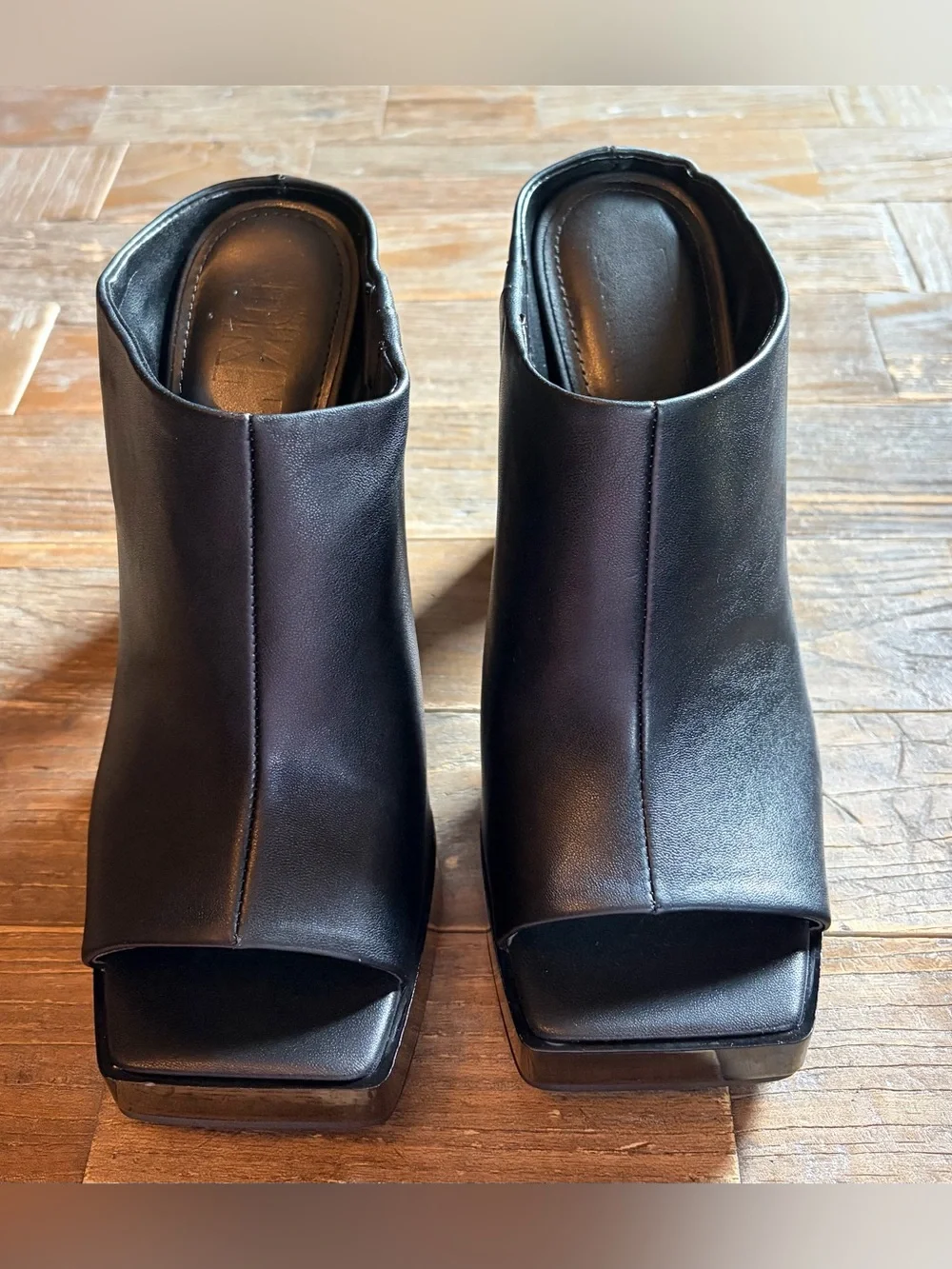 DKNY Monoco Platform Mules